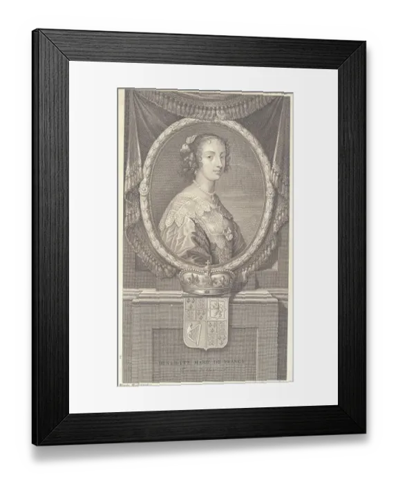 Framed Print : Portrait of Queen Henrietta Maria Framed Print : Portrait of Queen Henrietta Maria