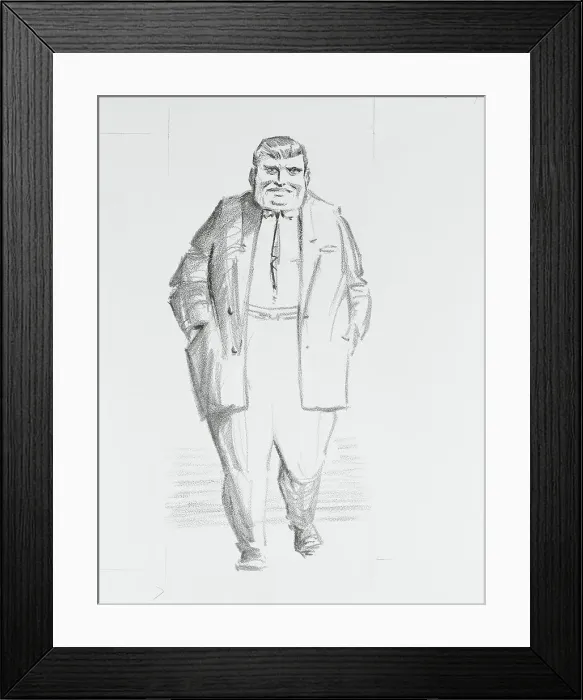 Framed Print : Sketch Drawing of Frank Costello Framed Print : Sketch Drawing of Frank Costello