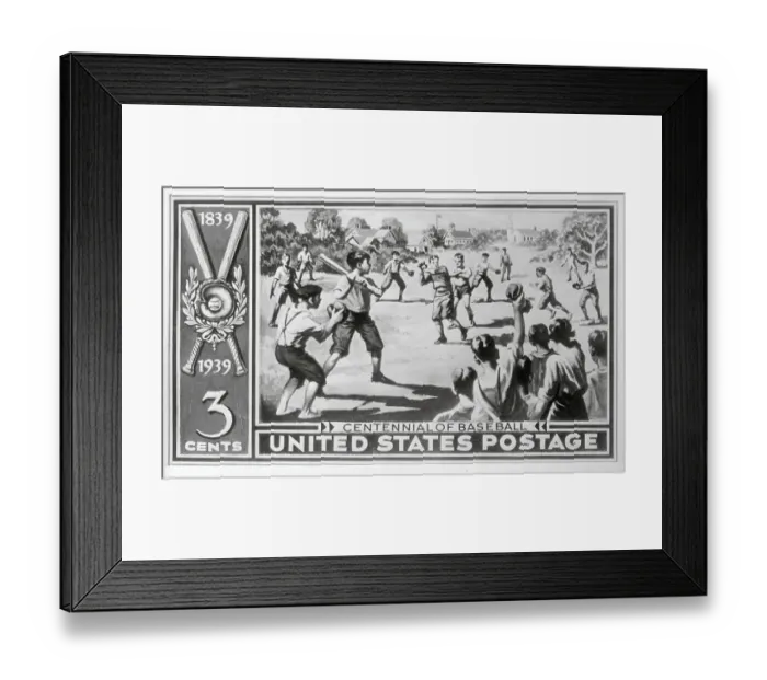 Framed Print : Early American Postage Stamp Framed Print : Early American Postage Stamp