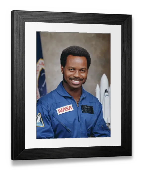 Framed Print : Portrait of Astronaut Ronald E. McNair in Uniform Framed Print : Portrait of Astronaut Ronald E. McNair in Uniform