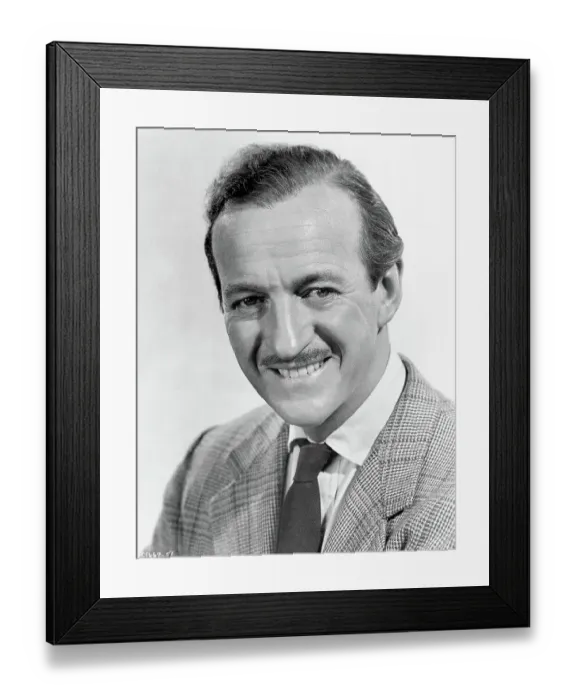 Framed Print : Publicity Portraito Of Actor David Niven Framed Print : Publicity Portraito Of Actor David Niven