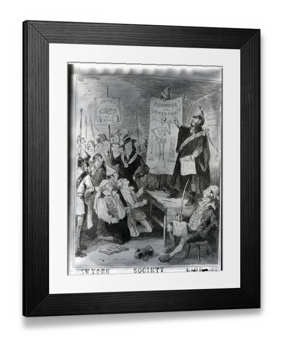 Framed Print : Engraving / Union Initiation Rites