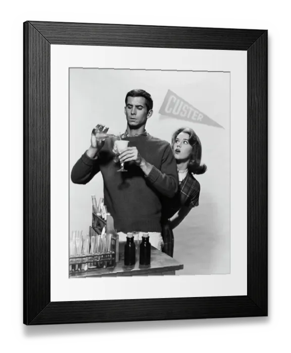 Framed Print : Anthony Perkins / Jane Fonda / Movie Still Framed Print : Anthony Perkins / Jane Fonda / Movie Still