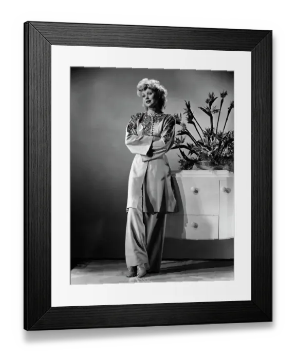 Framed Print : Lucille Ball in Full-Length Publicity Ha Framed Print : Lucille Ball in Full-Length Publicity Ha