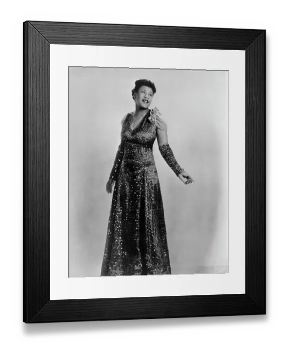 Framed Print : Ella Fitzgerald Performing Full Length Framed Print : Ella Fitzgerald Performing Full Length