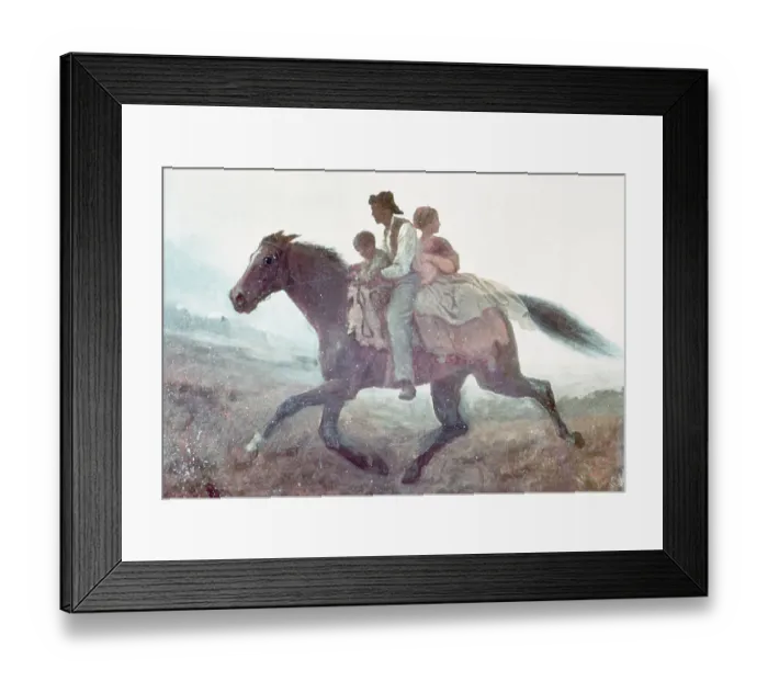 Framed Print : A Ride for Liberty: The Fugitive Slaves by Eastman Johnson Framed Print : A Ride for Liberty: The Fugitive Slaves by Eastman Johnson