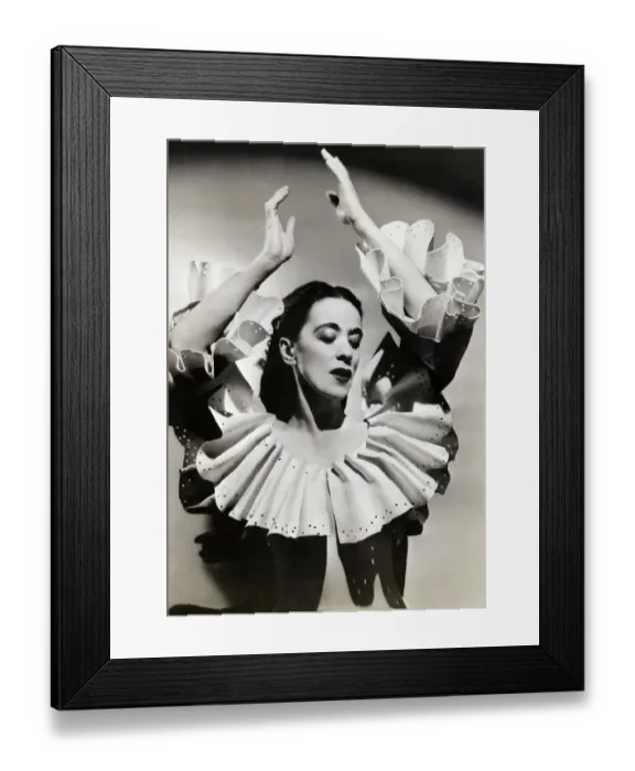 Framed Print : Dancer Martha Graham in Dance Pose