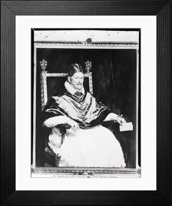 Framed Print : Painted Portrait of Pope Innocent X Framed Print : Painted Portrait of Pope Innocent X