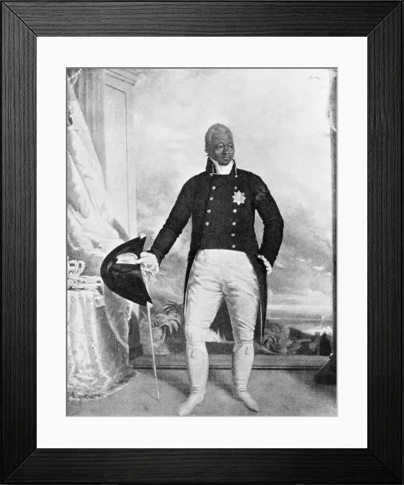 Framed Print : Portrait of Henri Christophe, King of Haiti by Richard Evans Framed Print : Portrait of Henri Christophe, King of Haiti by Richard Evans
