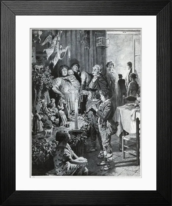 Framed Print : Christmas in Italy / After a Painting Framed Print : Christmas in Italy / After a Painting