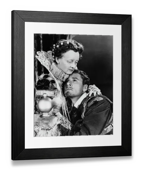 Framed Print : B.Davis As Queen Elizabeth W / Errol Flynn Framed Print : B.Davis As Queen Elizabeth W / Errol Flynn