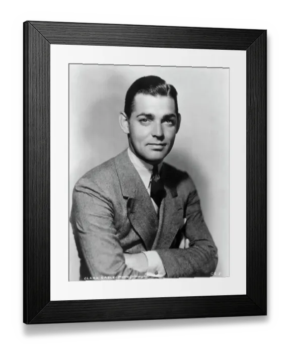 Framed Print : Clark Gable Publicity Handout