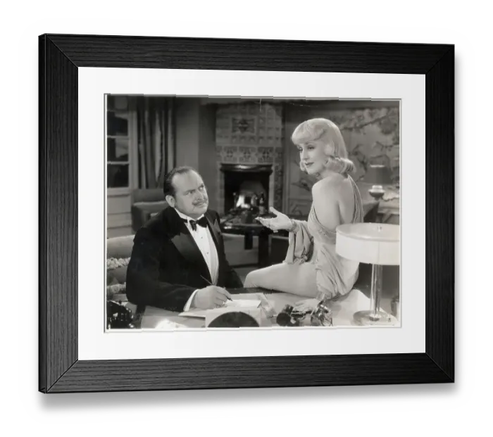 Framed Print : N.Shearer & Ed Arnold In Movie Handout