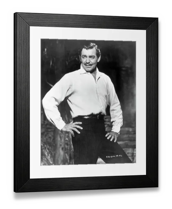 Framed Print : Clark Gable Standing--3 / 4 Length Framed Print : Clark Gable Standing--3 / 4 Length