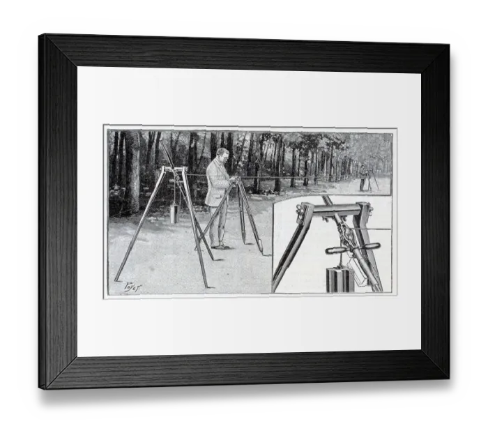 Framed Print : Measuring A Base W / Wire And Wieghts Framed Print : Measuring A Base W / Wire And Wieghts