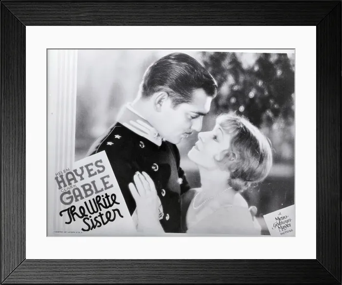 Framed Print : Movie Poster W / Helen Hayes & Clark Gable Framed Print : Movie Poster W / Helen Hayes & Clark Gable