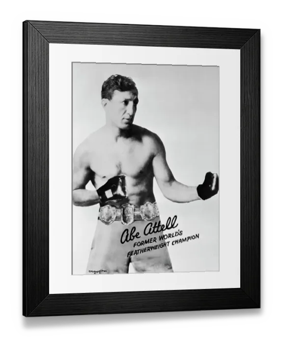 Framed Print : Publicity Handout Of Boxer Abe Attell Framed Print : Publicity Handout Of Boxer Abe Attell