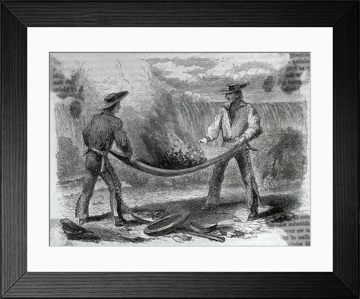 Framed Print : Winnowing Gold, Near Chinese Camp Framed Print : Winnowing Gold, Near Chinese Camp
