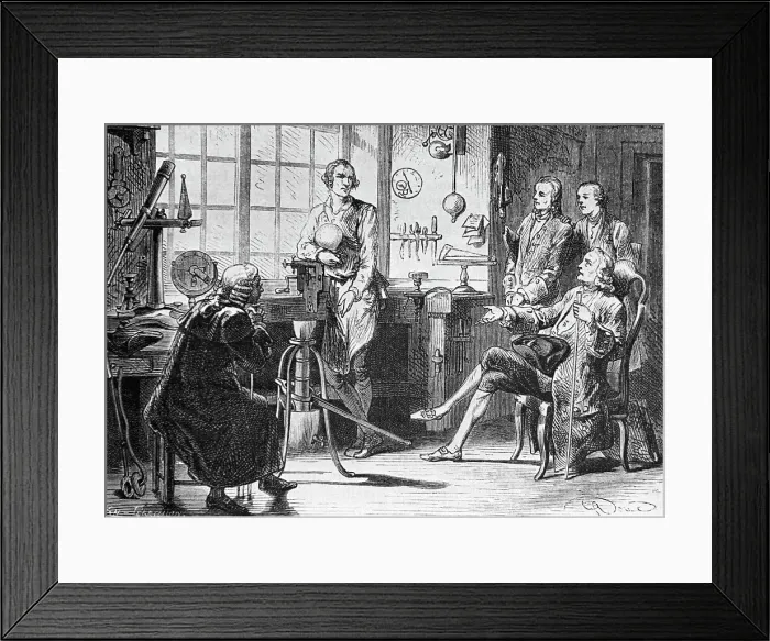 Framed Print : James Watt Discussing In His Library Framed Print : James Watt Discussing In His Library