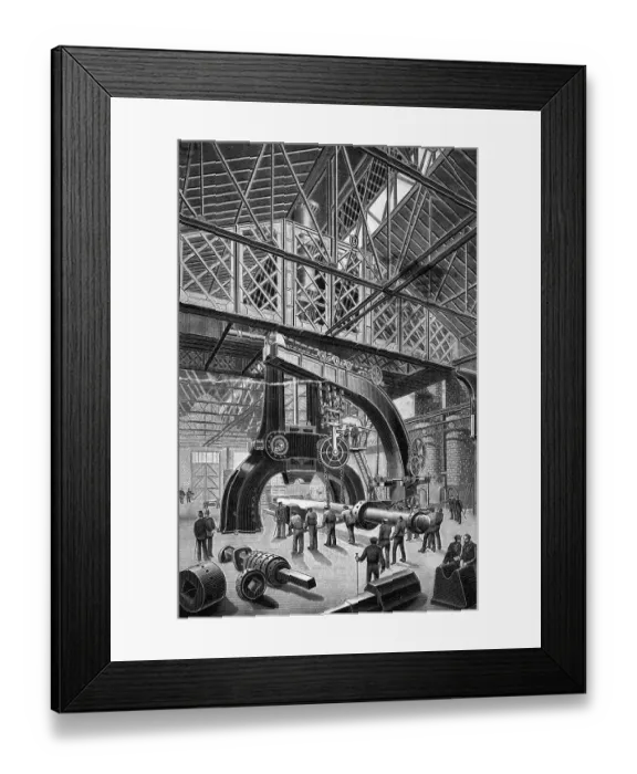 Framed Print : Power Hammer Of The Etaings Works Framed Print : Power Hammer Of The Etaings Works