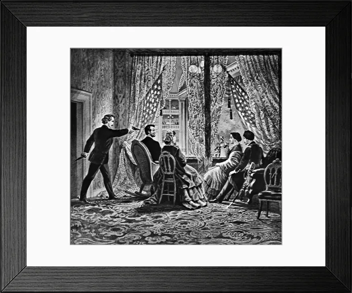 Framed Print : Assassination Of Abraham Lincoln Framed Print : Assassination Of Abraham Lincoln