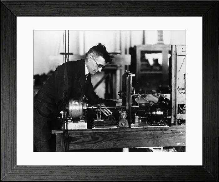 Framed Print : Vannevar Bush In Laboratory Framed Print : Vannevar Bush In Laboratory
