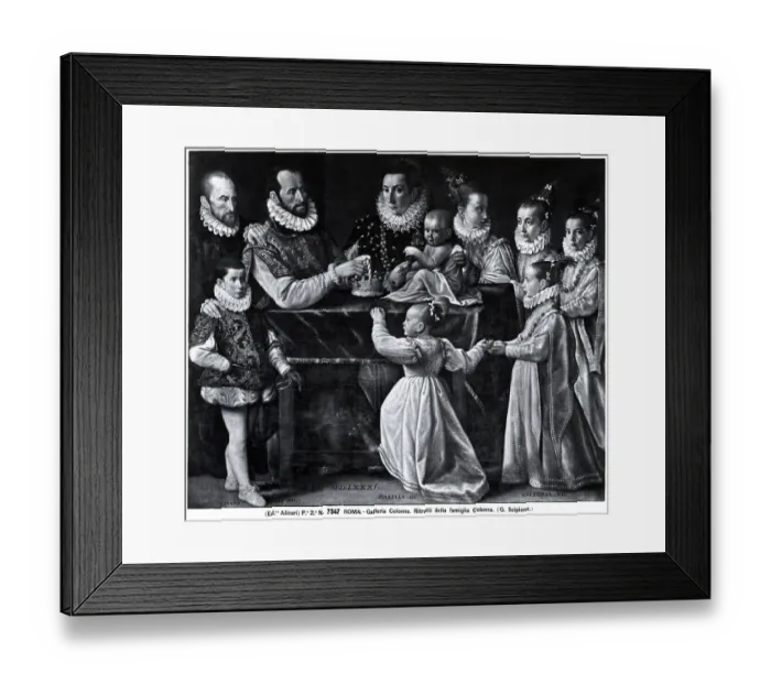 Framed Print : Portrait Of The Colonna Family Framed Print : Portrait Of The Colonna Family