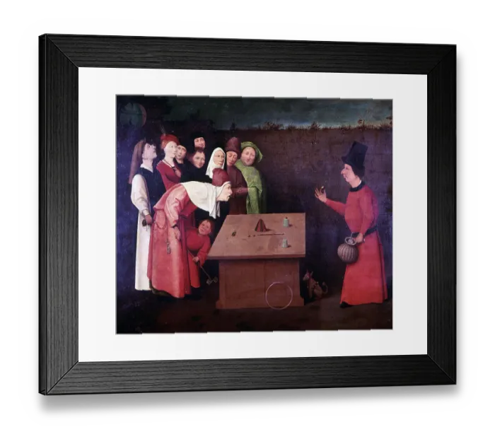 Framed Print : The Conjurer by Heironymous Bosch Framed Print : The Conjurer by Heironymous Bosch