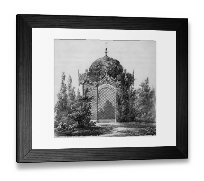 Framed Print : Garden Gazebo Near Frankfurt Framed Print : Garden Gazebo Near Frankfurt