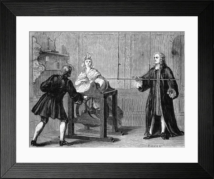 Framed Print : Musschenbrock Demonstrates Leyden Jar Framed Print : Musschenbrock Demonstrates Leyden Jar