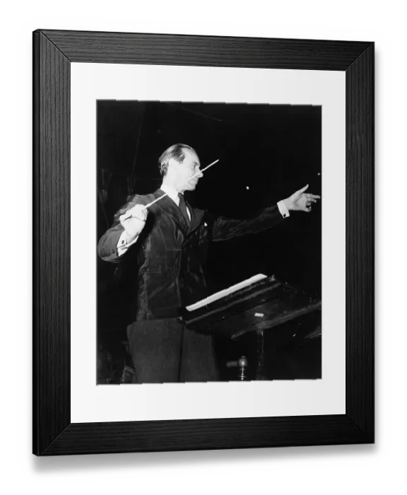 Framed Print : Sir Malcolm Sargent At Rehearsal