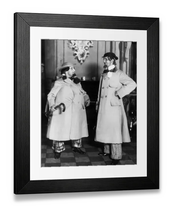 Framed Print : Joe Weber And Lew Fields In Costume Framed Print : Joe Weber And Lew Fields In Costume
