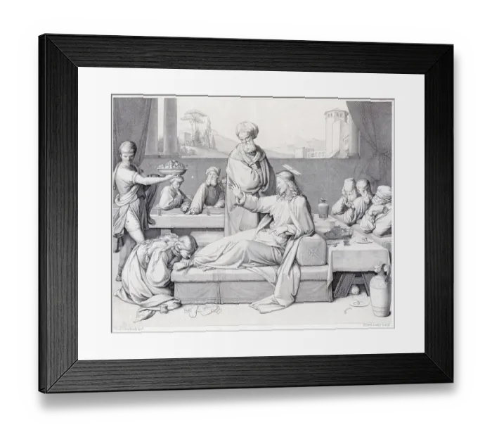 Framed Print : Mary Annointing Jesus Feet Framed Print : Mary Annointing Jesus Feet
