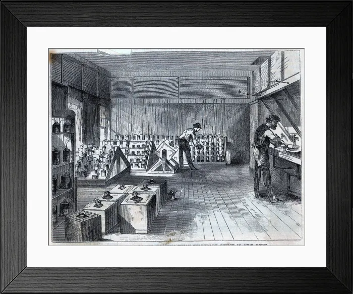 Framed Print : Battery Of Western Union Telegraph Offic Framed Print : Battery Of Western Union Telegraph Offic