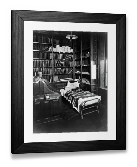 Framed Print : Thomas Edison Desk And Sleeping Cot Framed Print : Thomas Edison Desk And Sleeping Cot