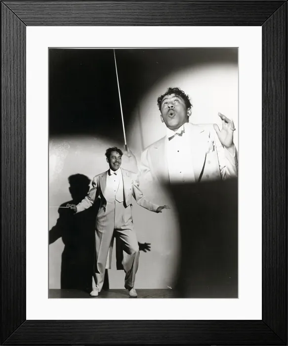 Framed Print : Cab Calloway In Double Exposure Photo Framed Print : Cab Calloway In Double Exposure Photo