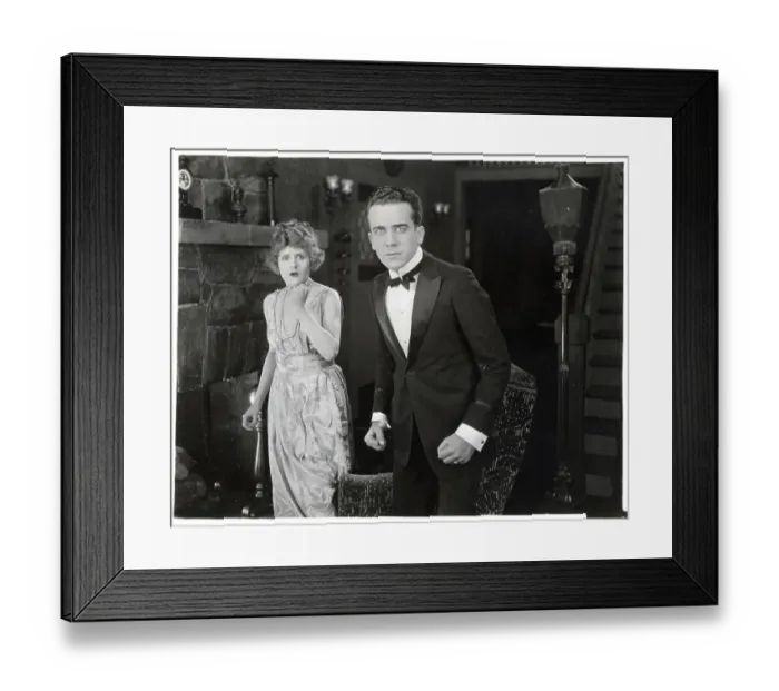 Framed Print : Couple Appearing Shocked Framed Print : Couple Appearing Shocked
