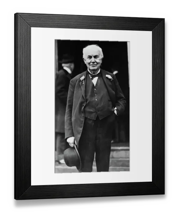 Framed Print : Thomas A. Edison