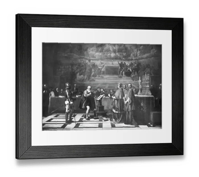 Framed Print : Galileo Galilei Before The Inquisition Framed Print : Galileo Galilei Before The Inquisition