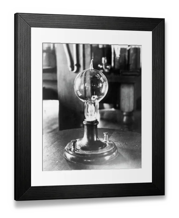 Framed Print : Replica of Thomas Edison's Incandescent Lamp Framed Print : Replica of Thomas Edison's Incandescent Lamp