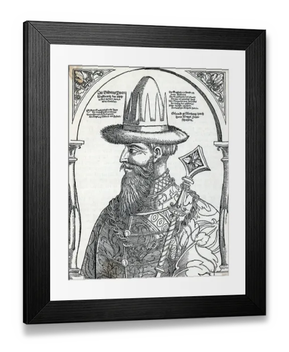 Framed Print : Ivan The Terrible; Copper Engraving Framed Print : Ivan The Terrible; Copper Engraving