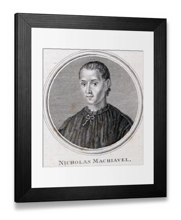 Framed Print : Niccolo Machiavelli An Italian Philosoph