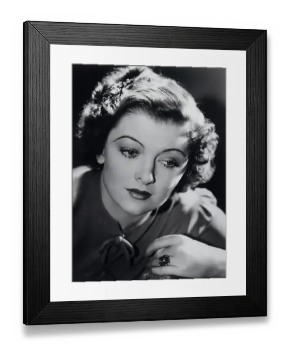 Framed Print : Portrait Of A Young Myrna Loy Framed Print : Portrait Of A Young Myrna Loy