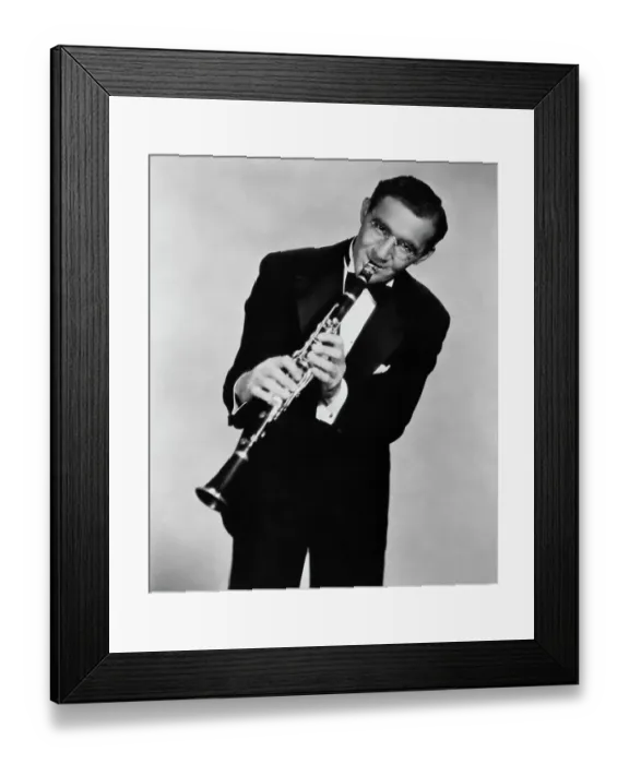 Framed Print : Benny Goodman Playing Clarinet Framed Print : Benny Goodman Playing Clarinet