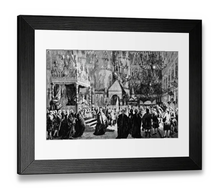 Framed Print : Coronation Of Catherine Ii, The Great Framed Print : Coronation Of Catherine Ii, The Great