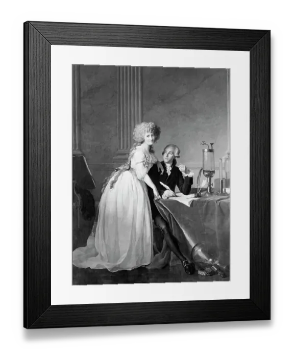 Framed Print : Portrait of Monsieur Lavoisier and His Wife by Jacques-Louis David Framed Print : Portrait of Monsieur Lavoisier and His Wife by Jacques-Louis David