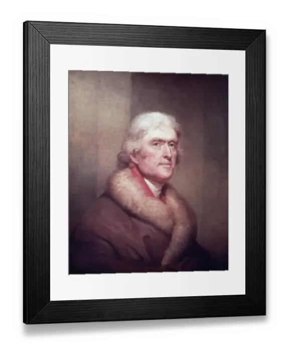 Framed Print : Thomas Jefferson by Rembrandt Peale