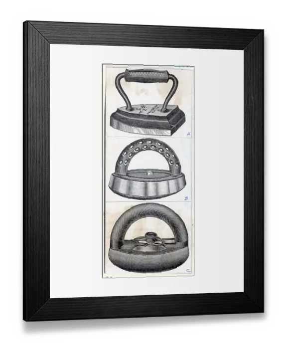 Framed Print : Three Different Irons Framed Print : Three Different Irons