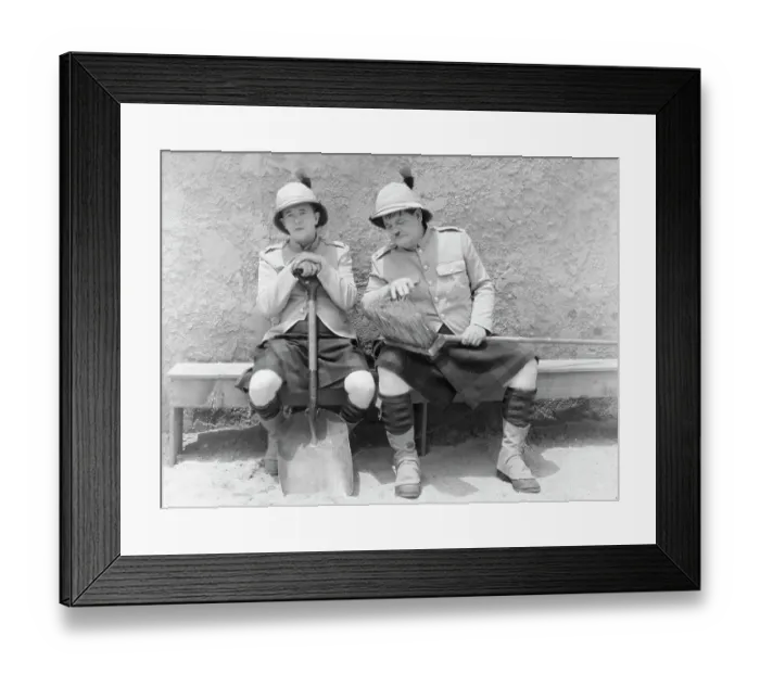 Framed Print : Laurel And Hardy Framed Print : Laurel And Hardy