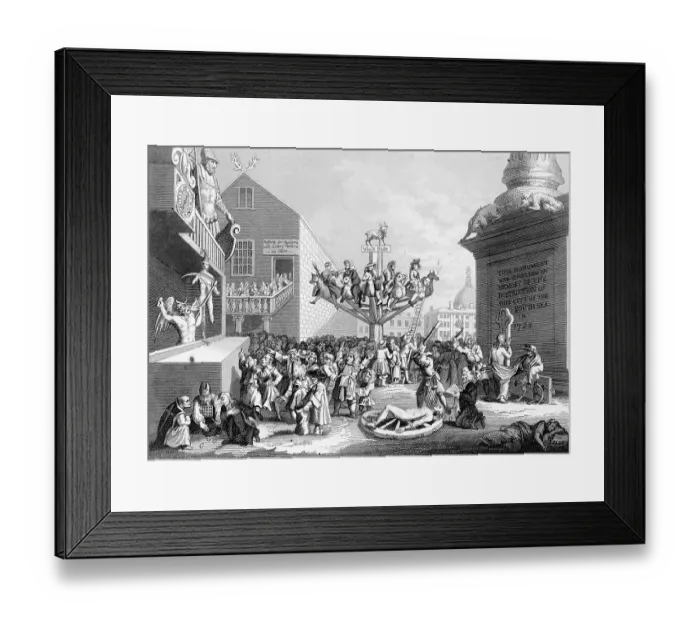 Framed Print : An Emblematical Print on the South Sea Scheme by William Hogarth Framed Print : An Emblematical Print on the South Sea Scheme by William Hogarth